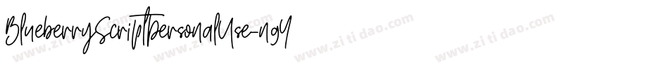 BlueberryScriptPersonalUse-n9YJ字体转换