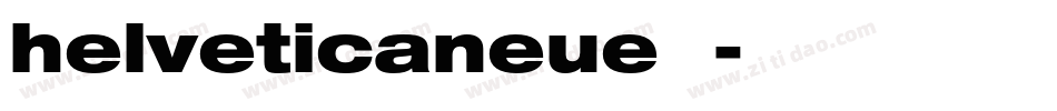 helveticaneue字体字体转换