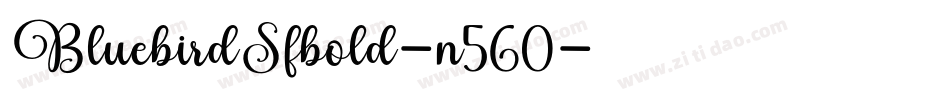 BluebirdSfbold-n560字体转换