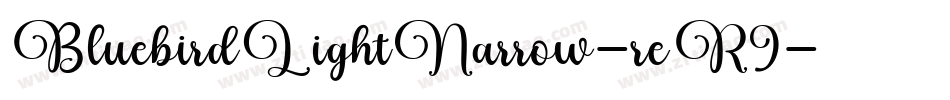 BluebirdLightNarrow-reR9字体转换