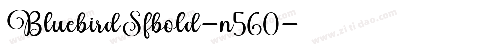 BluebirdSfbold-n560字体转换