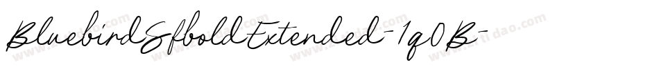 BluebirdSfboldExtended-1q0B字体转换