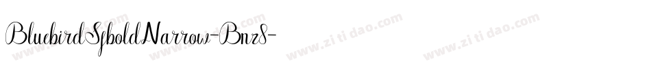 BluebirdSfboldNarrow-Bnz8字体转换