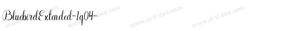 BluebirdExtended-1q04字体转换