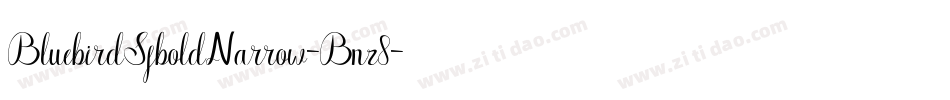 BluebirdSfboldNarrow-Bnz8字体转换