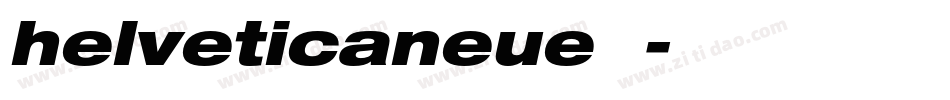 helveticaneue字体字体转换