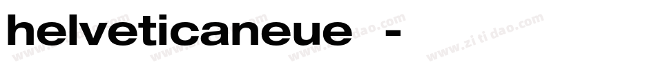 helveticaneue字体字体转换