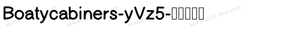 Boatycabiners-yVz5字体转换