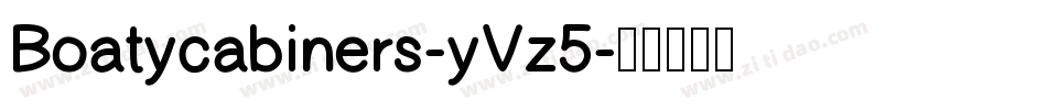Boatycabiners-yVz5字体转换