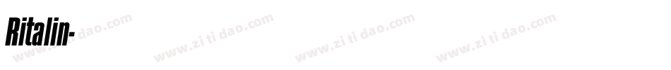 Ritalin字体转换
