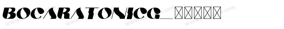 BocaRatonICG字体转换