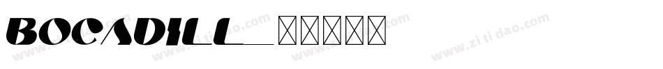 Bocadill字体转换