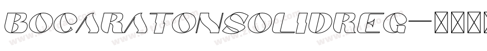 bocaratonsolidreg字体转换