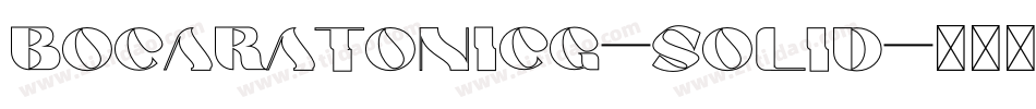BocaRatonICG-Solid字体转换
