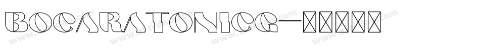 BocaRatonICG字体转换