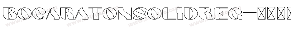 bocaratonsolidreg字体转换