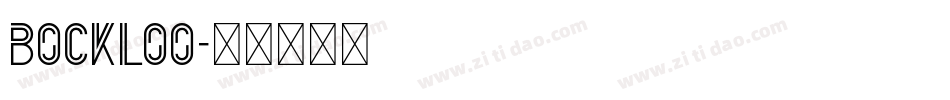 Bockloo字体转换