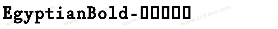 EgyptianBold字体转换