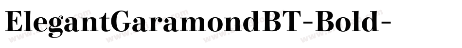 ElegantGaramondBT-Bold字体转换