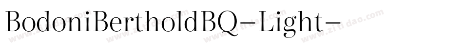 BodoniBertholdBQ-Light字体转换