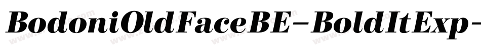 BodoniOldFaceBE-BoldItExp字体转换
