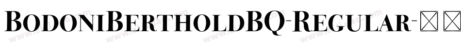 BodoniBertholdBQ-Regular字体转换