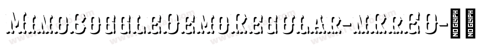 MindBoggleDemoRegular-nRrEO字体转换