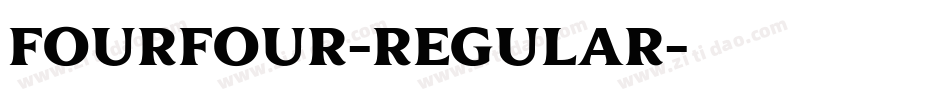 FourFour-Regular字体转换