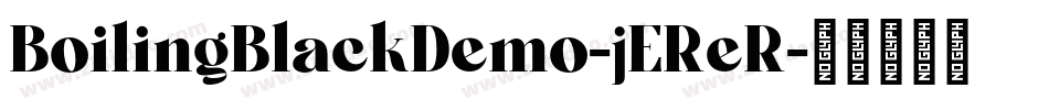 BoilingBlackDemo-jEReR字体转换