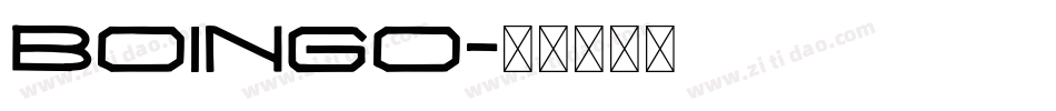 Boingo字体转换