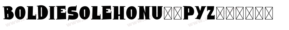 BoldiesoLehonu-8pyZ字体转换