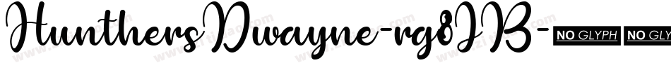 HunthersDwayne-rg8JB字体转换