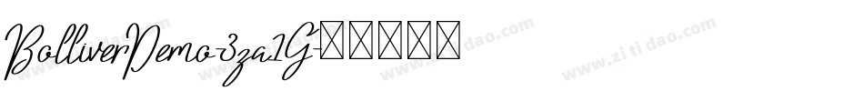 BolliverDemo-3za1G字体转换