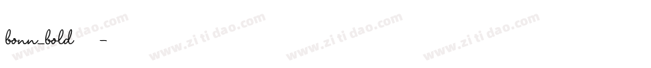 bonn_bold转换器字体转换