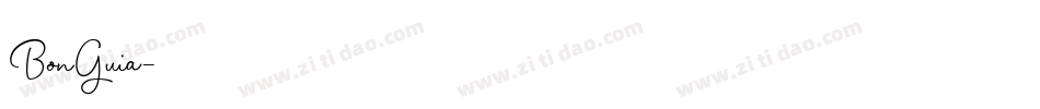 BonGuia字体转换