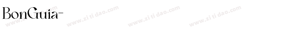 BonGuia字体转换