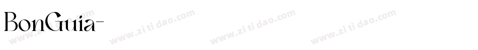 BonGuia字体转换