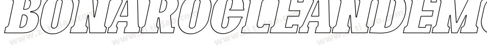 BonaroCleanDemoClean-d9r6V字体转换