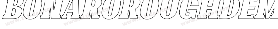 BonaroRoughDemoRough-gxw64字体转换