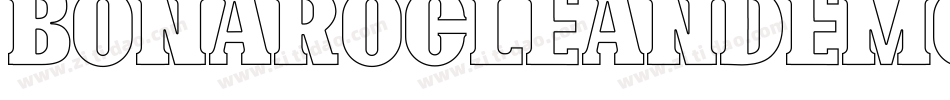 BonaroCleanDemoClean-d9r6V字体转换