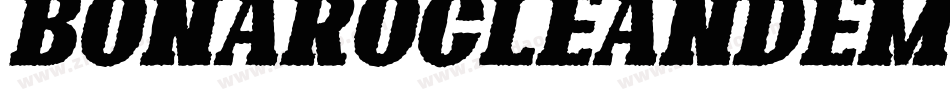 BonaroCleanDemoClean-d9r6V字体转换