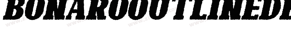 BonaroOutlineDemoOutline-L3V65字体转换