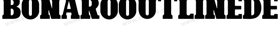 BonaroOutlineDemoOutline-L3V65字体转换