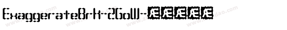 ExaggerateBrk-2GoW字体转换