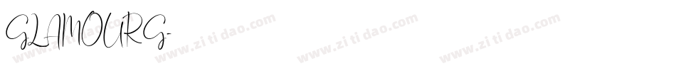 GLAMOURG字体转换