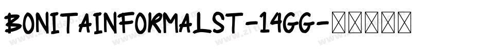 BonitaInformalSt-14gg字体转换