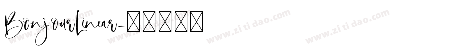 BonjourLinear字体转换