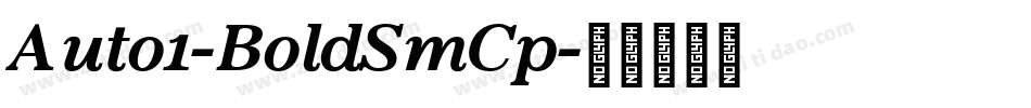 Auto1-BoldSmCp字体转换