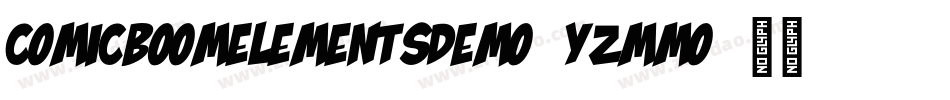 ComicBoomElementsDemo-YzMMO字体转换