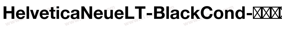 HelveticaNeueLT-BlackCond字体转换